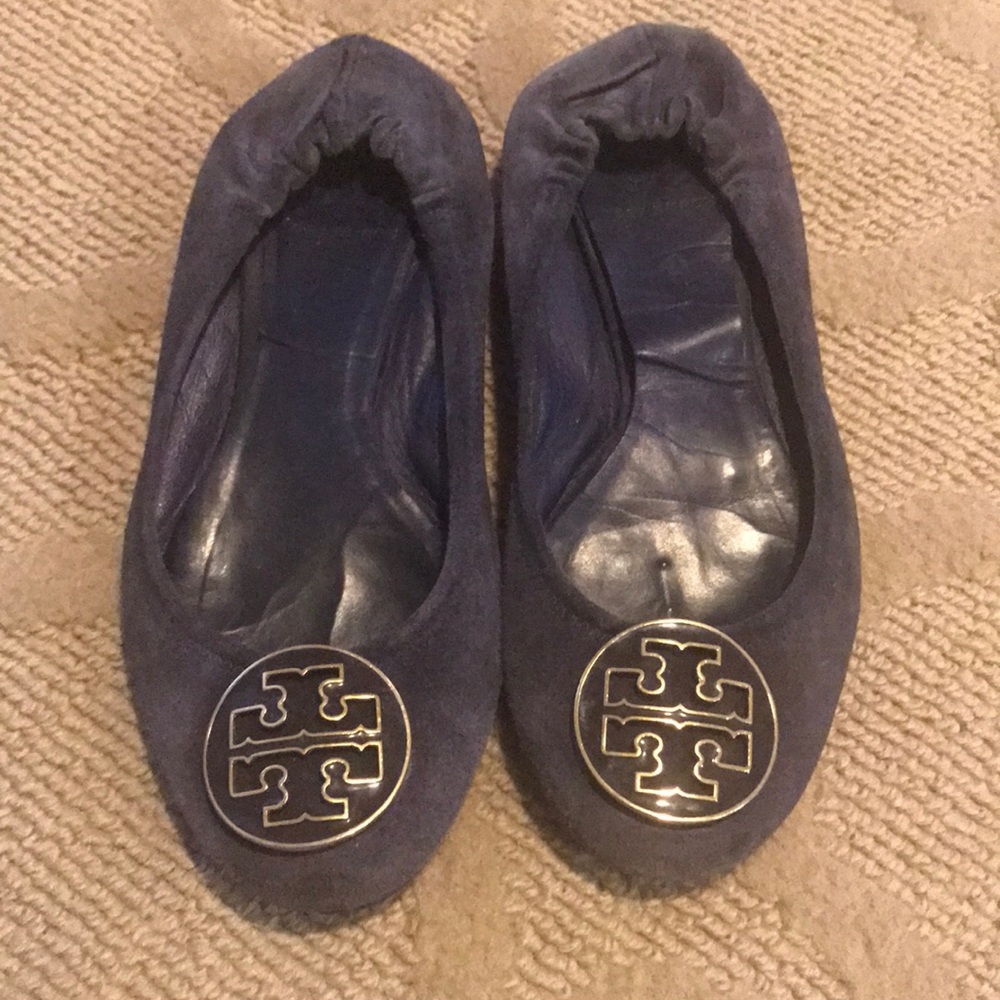 Suede Tory Butch Reva Flats